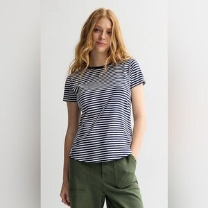 Sonoma Goods For Life Everyday Short Sleeve Tee in Navy/White Stripes, size XXL
